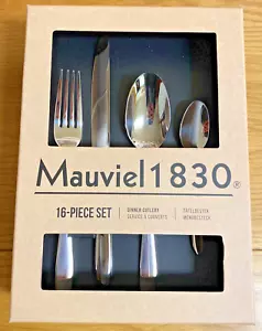 *** Mauviel 1830 - Juego de cubiertos de cena de 16 piezas - Nuevo y sellado *** - Imagen 1 de 3