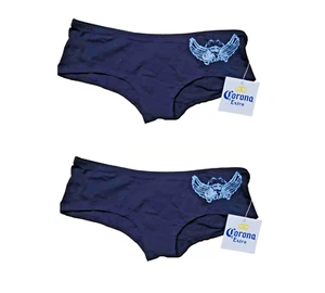 Corona Extra Underwear Womens XMAS BUNDLE 2 PACK Beer Cotton Spandex Blue XL NEW - Picture 1 of 4