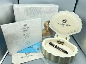 Montegrappa APHRODITE Fountain Pen STERLING SILVER 18K Med nib NEW Year 1997