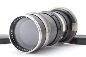Carl Zeiss Jena Sonnar 13.5cm f4 "Black & Nickel" Contax RF From Japan #606 - Picture 1 of 10