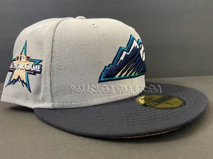 SPORTSWORLD COLORADO ROCKIES NAVY PEACH 2021 ALL STAR PATCH NOT HAT CLUB 7 1/2 - Picture 1 of 10
