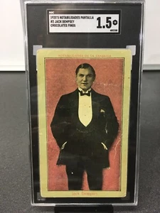 1920's Chocolates Finos S Reguant #2 Jack Dempsey SGC 1.5 Only Card Ever Graded - Picture 1 of 4