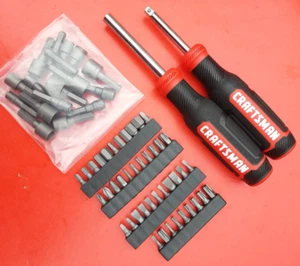 NEU 61 Stück HANDWERKER magnetischer Sechskant 1/4" Schraubendreher Spinner GRIFF Bit Driver Set - Bild 1 von 10