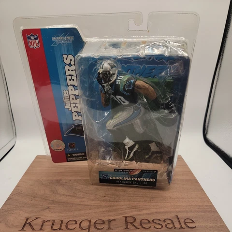 Julius Peppers 2003 #90 Black Jersey Carolina Panthers McFarlane Action Figure Cover
