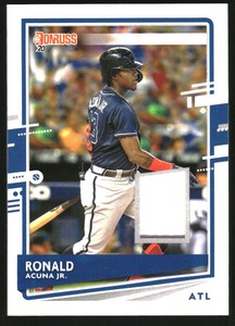 2020 Donruss Materials #10 Ronald Acuna Jr. Jersey