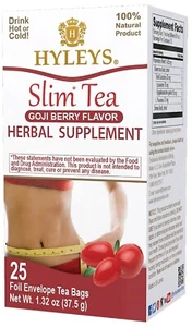 Hyleys Slim Tea Goji Berry Flavor - Weight Loss Herbal (6 PACKS) (150 TEA BAGS) - Bild 1 von 7