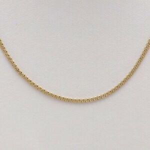 UnoAerre 14k Gold Italy Serpentine Flat S Link Pendant Chain Necklace 30in 8gr