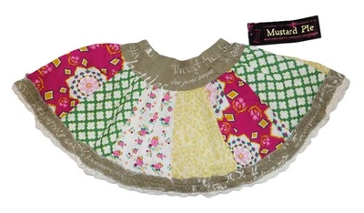 FALDA CIRCULAR NUEVA CON ETIQUETAS PASTEL MOSTAZA TALLA 4 AMANECER MIX IT UP Foto 1 de 3