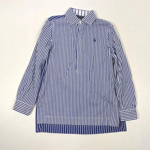 Ralph Lauren Kleid Mädchen Größe 6x blau gestreift Polo Tunika - Bild 1 von 7
