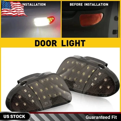 Par de luces LED interiores de cortesía para Ford F-150 F-250 1997-2003 lente ahumada Foto 1 de 4