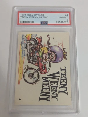 1972 Donruss Silly Cycles #4 Teeny Weeny Meeny PSA 8 NM-MT Non-sport Card - Image 1 of 2