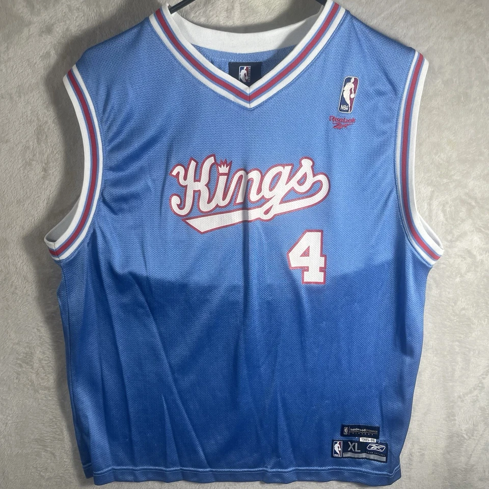 Camiseta deportiva vintage Chris Webber Sacramento Kings Reebok niños XL 18-20 azul claro  Foto 1 de 4