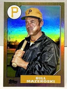 2022 Topps Archives 1987 Topps Design Rainbow Foil /199 Bill Mazeroski #277 HOF - Picture 1 of 2