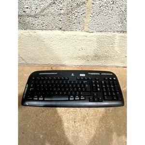 Logitech Cordless Desktop EX110 Keyboard Black Multimedia Keys QWERTY (Standard) - Picture 1 of 10