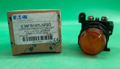 CUTLER HAMMER E34FB197LAP2D 30.5 mm Corrosion Resistant Amber Lens Led NEW - Изображение 1 из 4