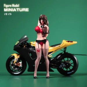 1/32 Photo Beauty Girl Scene Prop Miniatures Figures Doll For Cars Vehicle Toy - Picture 1 of 4