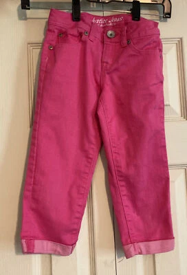 Justice Girls Pink Simply Low Crop Jeans Size 7R - Image 1 of 3