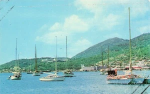 Views of Charlotte Amalie Virgin Isle Hilton Hotels, St. Thomas USVI Vintage PC  - Picture 1 of 2