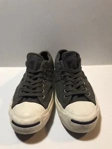 Converse Jack Purcell Women’s Size 9.5 Lo Top Sneakers Gray Wool Upper - Picture 1 of 7