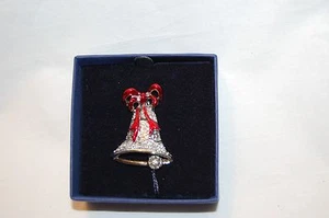 SWAROVSKI HOLIDAY BELL PIN 1514261 - Picture 1 of 3