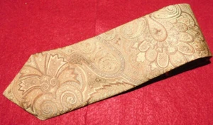 ROBERT TALBOTT MADE IN U.S.A. BEIGE/BROWN FLORAL TIE - TIES - DESIGNER TIES. - Picture 1 of 3