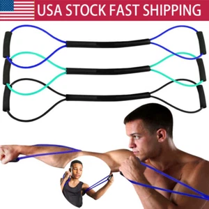Resistance Bands with Handles Yoga Pull Rope Elastic Fitness Exercise - Picture 1 of 14