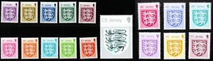 JERSEY  2015-17  CRESTS OF JERSEY  DEFINITIVES  SET OF 17  MNH - Picture 1 of 1