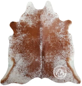 Real Cowhide Rug Salt and Pepper - Size 6X6-7' - Picture 1 of 3
