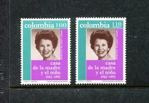 Colombia 1055-1056, MNH, Famous People Maria Lopez de Escobar 1992. x23407 - Picture 1 of 1