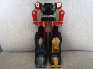 MMPR Power Rangers THUNDERZORD ASSAULT TEAM Figures 1994 Bandai blue yellow red