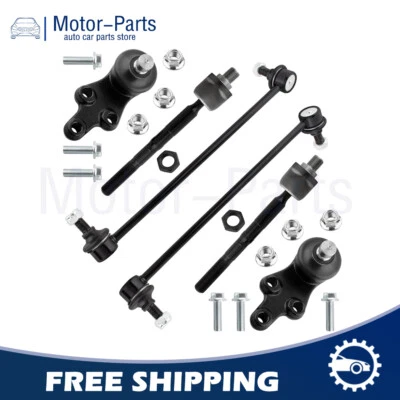 Front Inner Tie Rods Lower Ball Joints Sway Bars for Hyundai Entourage 2007-2009 - Image 1 of 4