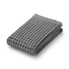 MUJI Towel Waffle Weave Face Towel Set of 6 pcs charcoal gray 83921491
