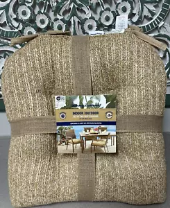 2 Cojines de Asiento Tommy Bahama Exterior Imitación Paja Tejidos Oeko Tex 20”x20” Nuevos con Etiquetas - Imagen 1 de 6