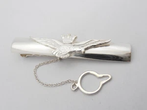 Aeronautica Militare Italiana : Fermacravatta in Argento 925 - Brevetto Pilota - Picture 1 of 9