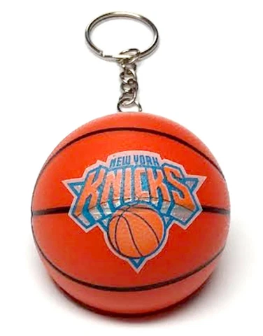 NEW YORK KNICKS KEYCHAIN NBA MINI 2" ROUND BASKETBALL RETIRED 2015 DECORATION Cover