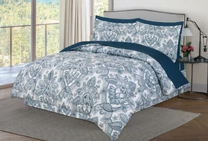 Dan River 8 Piece Reversible Bed in a bag comforter set - Picture 1 of 5