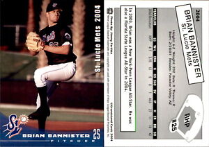 Brian Bannister 2004 Grandstand St. Lucie Mets #2 Card *AutographDen*