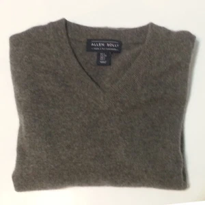 Suéter Allen Solly para hombre talla S gris cachemira cuello en V nuevo con etiquetas - Imagen 1 de 6