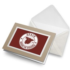 Greetings Card (Biege) - Spain Reino De España Map Travel  #4731