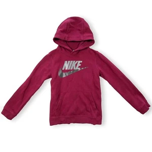 Nike Kids Hoodie Fleece Jacket Graphic Print with Front Pockets Red Size XL - Picture 1 of 15