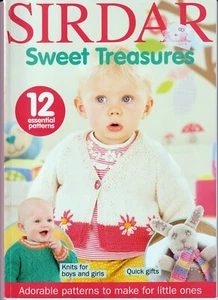 SIRDAR SWEET TREASURES KNITTING MAGAZINE 12 KNIT FOR TOYS CLOTHES GIFTS ETC - Picture 1 of 2