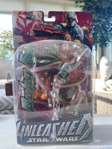 Hasbro 2003 Star Wars Unleashed Boba Fett w/Sarlacc Figure! New Cover