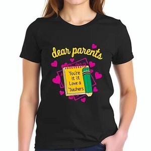 Parents Cotton Short Sleeve T-Shirt - Vibrant Teacher Appreciation-All-cotton - Picture 1 of 4