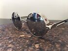 Glasses Round Silver Glass Silver Mirror Vintage Style Matrix/Psy New