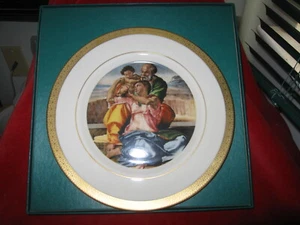 Vintage 1978 Christmas Danbury Michaelangelo The Holy Family Porcelain Plate - Picture 1 of 12