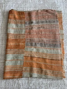 Europäische antike olivfarbene Decke 19. Jh. französisches Leinen Textil primitive Ernte - Bild 1 von 16