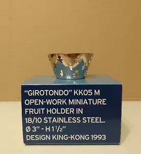 ✳️Alessi Miniature FRUIT HOLDER OPEN-WORK GIROTONDO KK05 M fruttiera KING KONG - Foto 1 di 9