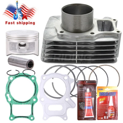 For Honda Recon 250 TRX 250 1997-2022 Top End Rebuild Kit Cylinder Piston Ring - Image 1 of 4