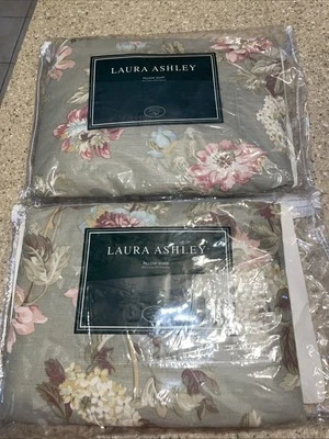 2 NUEVAS Almohadas Estándar Acolchadas Laura Ashley Oakley De Colección Foto 1 de 4