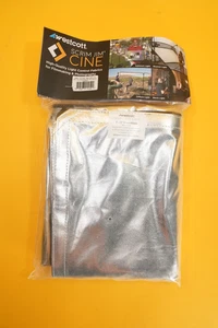 WESTCOTT Scrim Jim Cine 2-in-1 Silver/White Bounce Fabric 4'x6' - Picture 1 of 4